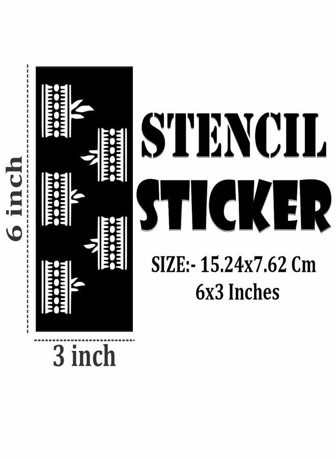 Komstec Premium Mehndi Stencil Stickers for Easy Learning and Practice Kids can decorate notebooks, drawings, or school projects with Stencil stickers - Image 4
